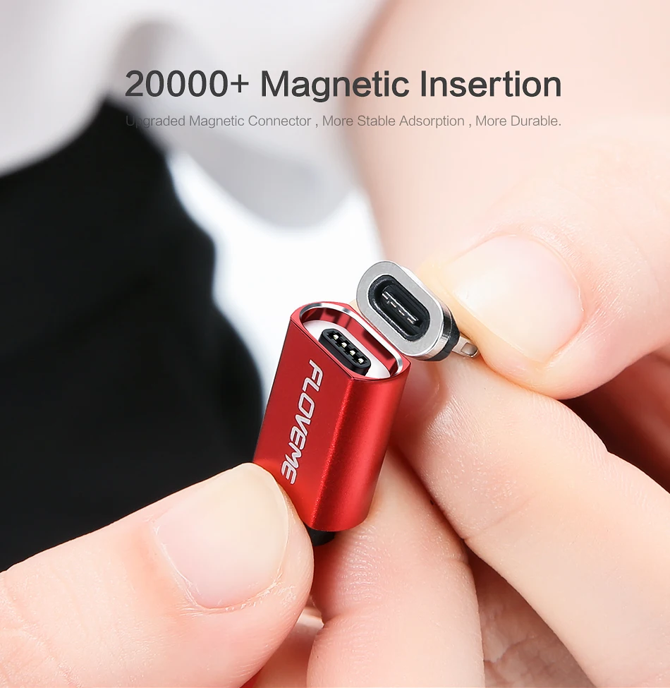 FLOVEME 3A магнитная зарядка usb кабель для Lightning Кабель с разъемом микро-USB типа C для Pocophone f1 Xiaomi магнит Зарядное устройство Синхронизация данных телефона Кабели магнитный кабель