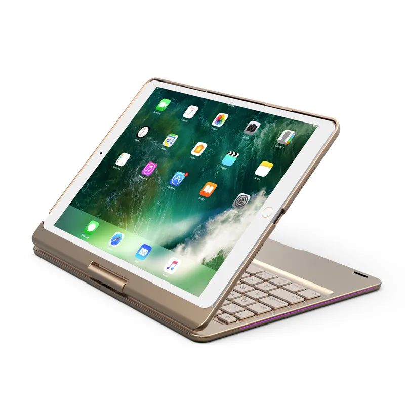 Роскошный чехол для клавиатуры iPad Pro 10 5 Smart Case 360 градусов вращение 7 цветов