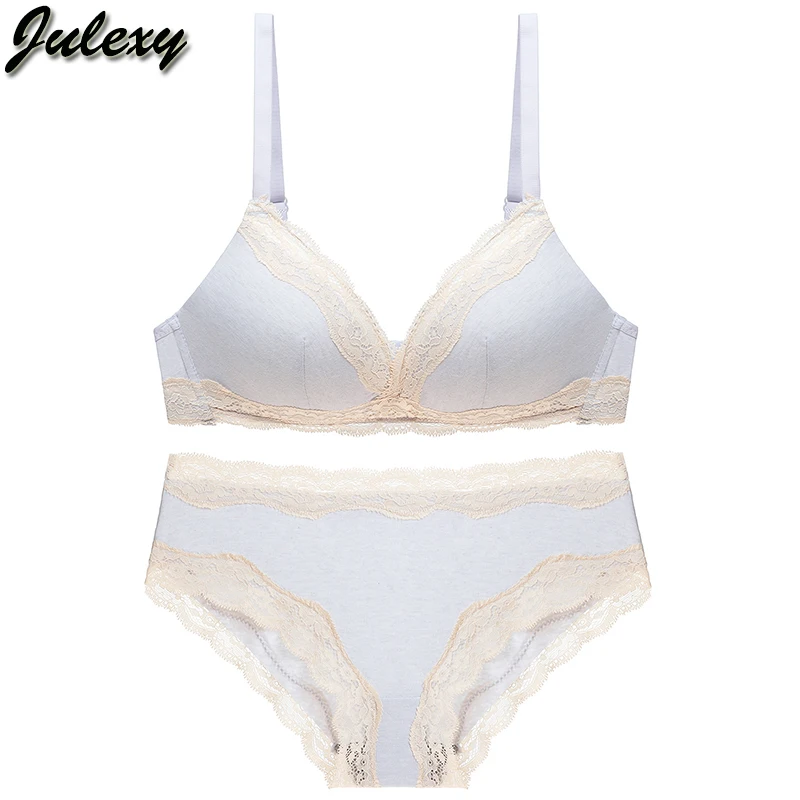 Julexy, новинка, сексуальный бюстгальтер с чашечками A B, без косточек, Женский комплект с бюстгальтером пуш-ап, комплект нижнего белья с дырочками, Комплект трусов, нижнее белье без косточек