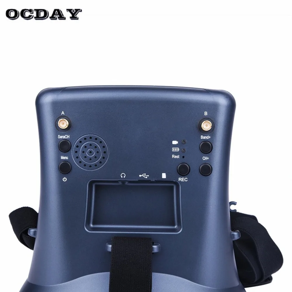 LS-008D 5,8G FPV Googles VR очки 40CH с батареей 2000mA DVR разнообразие для RC модели Высокое качество 92% прозрачные линзы хобби