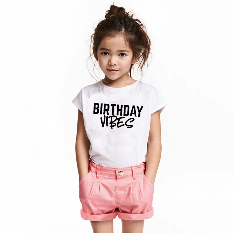 

DERMSPE New Kids Girls Boys Cute Cartoon Soft Cotton Short Sleeve Clothes Children Tops Kids Baby T-shirt Two kinds of color