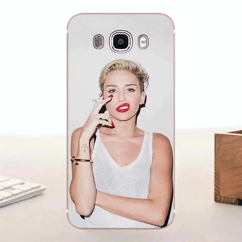 Модный чехол Bixedx Miley Cyrus из ТПУ для Samsung Galaxy A3 A5 A7 J1 J2 J3 J5 J7 2015 2016 2017 | Мобильные