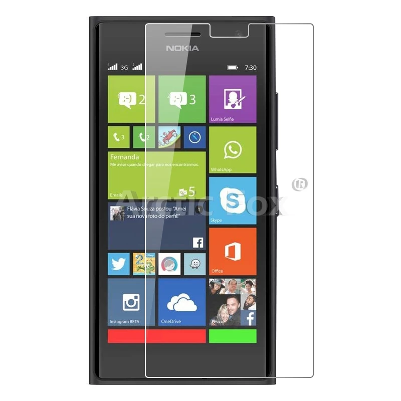10 шт./лот Премиум закаленное Стекло Экран протектор для Nokia Lumia 730 735 бесплатная