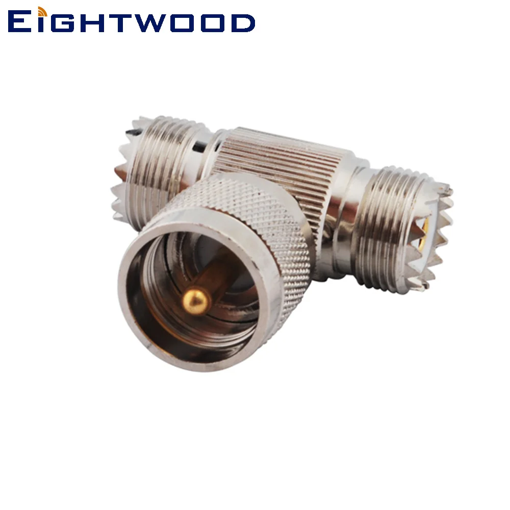 Eightwood 2 шт. UHF SO 239 SO239 серии RF Радио Антенна адаптер штекер гнездо женский