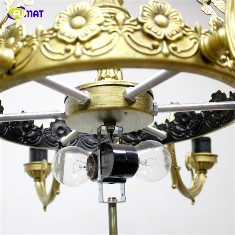 Люстры с синим абажуром FUMAT витражные лампы Тиффани для гостиной в европейском и