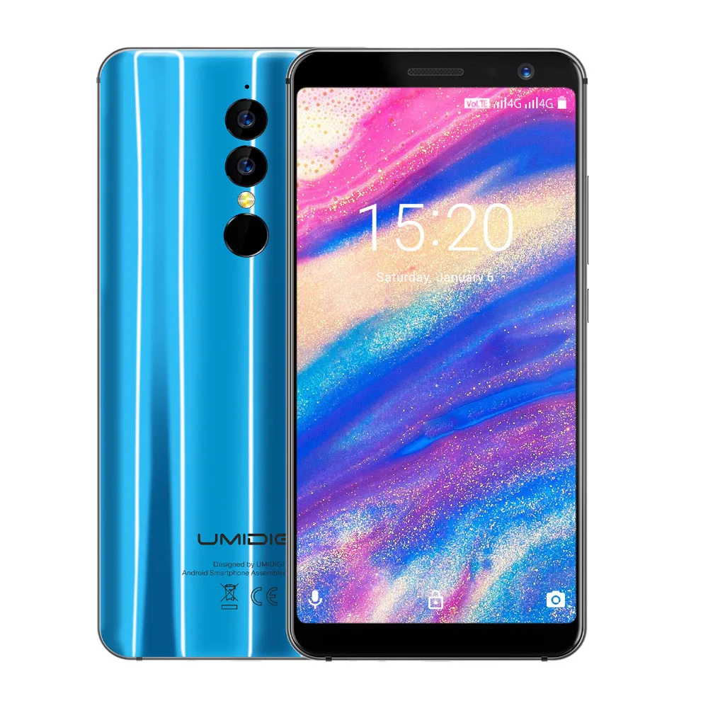 UMIDIGI A1 Pro Глобальный Версия смартфона Face ID 5 дюймов 3 ГБ 16 MT6739 4 ядра 3150 мАч Android 8 1 13MP