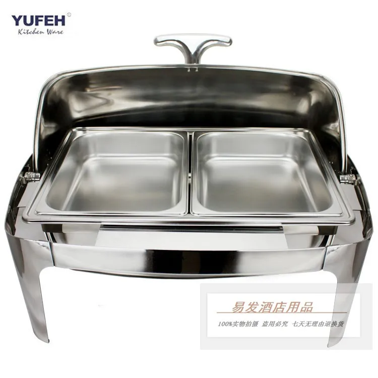 Квадратный Нержавеющая сталь шведского стола печи класса люкс изоляции стол