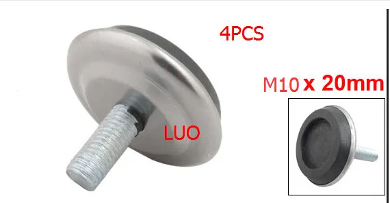 LUOB Metal Threaded Rod 1.9&quot Dia Plastic Base Leveling Foot Furniture Glides Adjustable./4PCS | Мебель