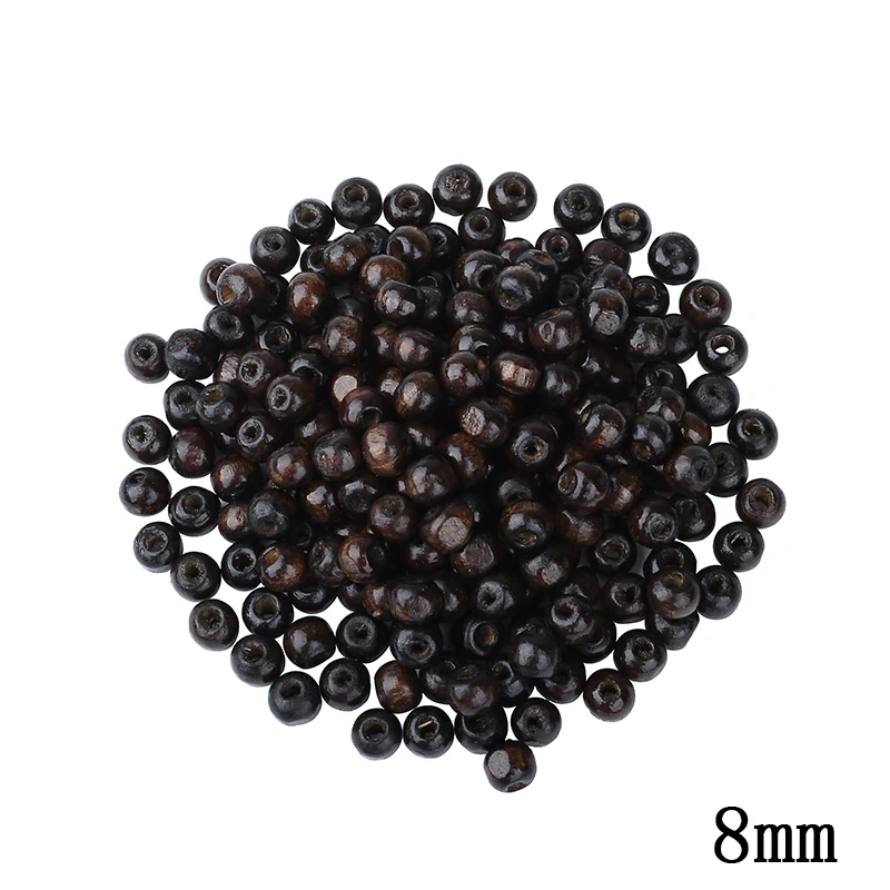 бусины бисер для бисероплетения 8 мм Талисманы Бусины и натуральный DIY деревянный