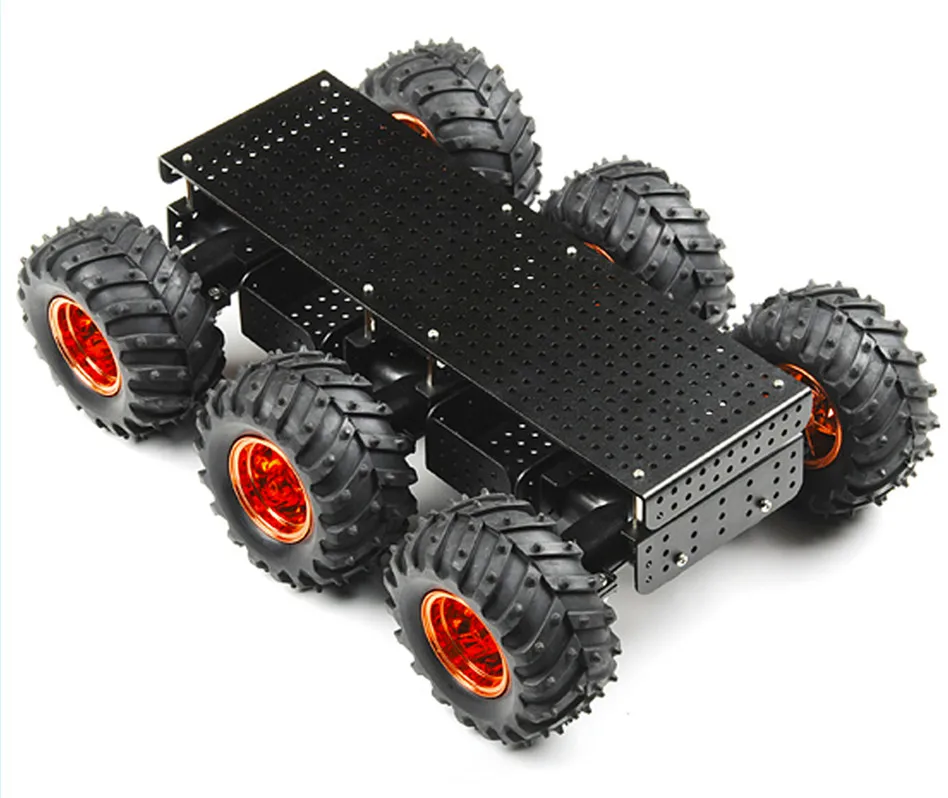 DAGU Обучающий робот 6WD Wild Thumper шасси(черный корпус с коробкой передач 75: 1