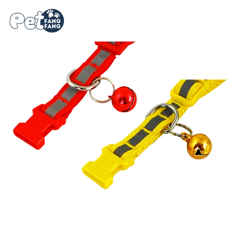 36 см нейлон светоотражающие СВЕТОДИОД ошейник Quick Release одноцветное Воротники