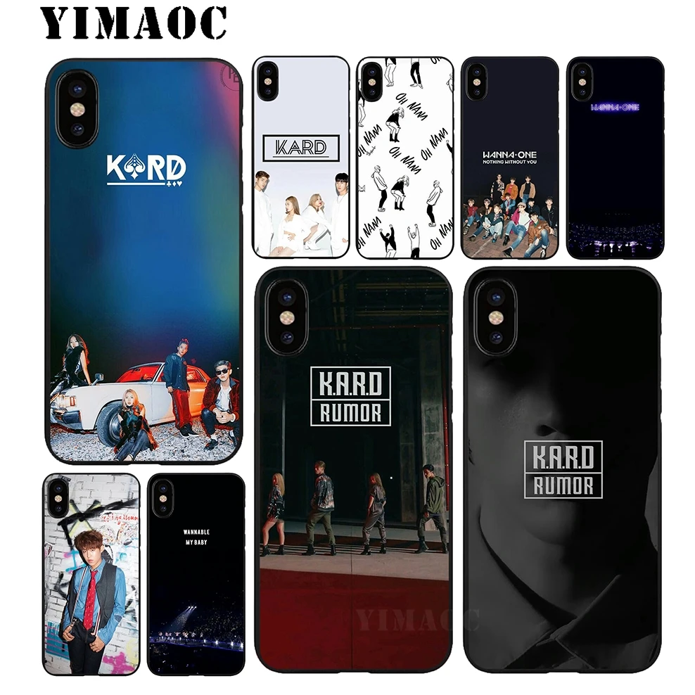 YIMAOC Kard Bands Wanna One Мягкий силиконовый чехол для iPhone 11 Pro Xr Xs Max X или 10 8 7 6 6S Plus 5 5S SE -