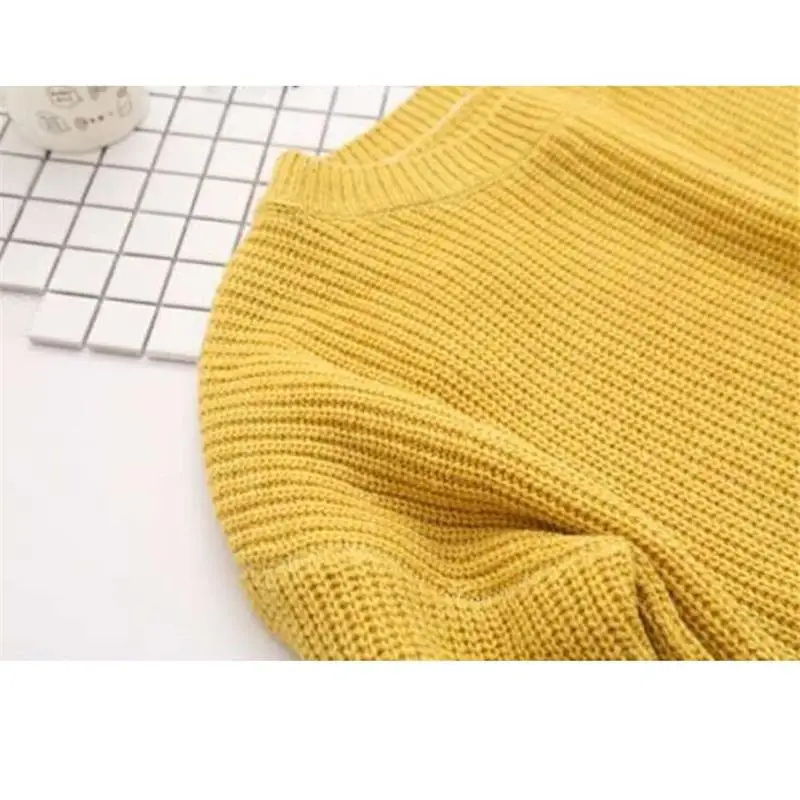 Fashion Spring Autumn Korean Thin Knit Sweater 2018 Solid Color Harajuku Long Sleeve Pullover High Quality Clothing Female Tops | Женская