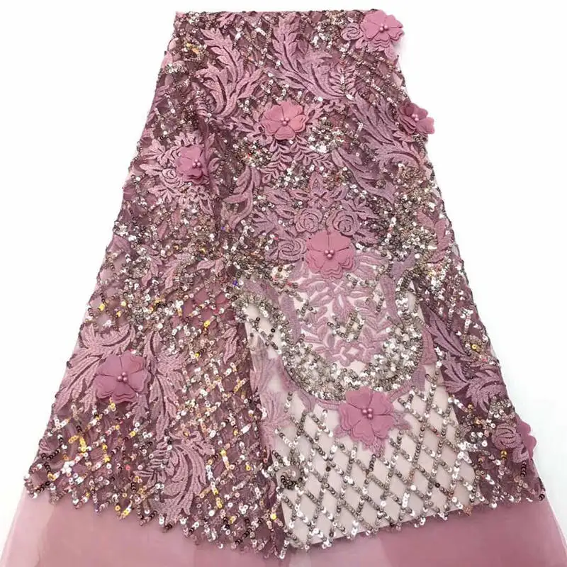 Новинка 2019 французская Роза красное кружево nd блестки африканская кружевная