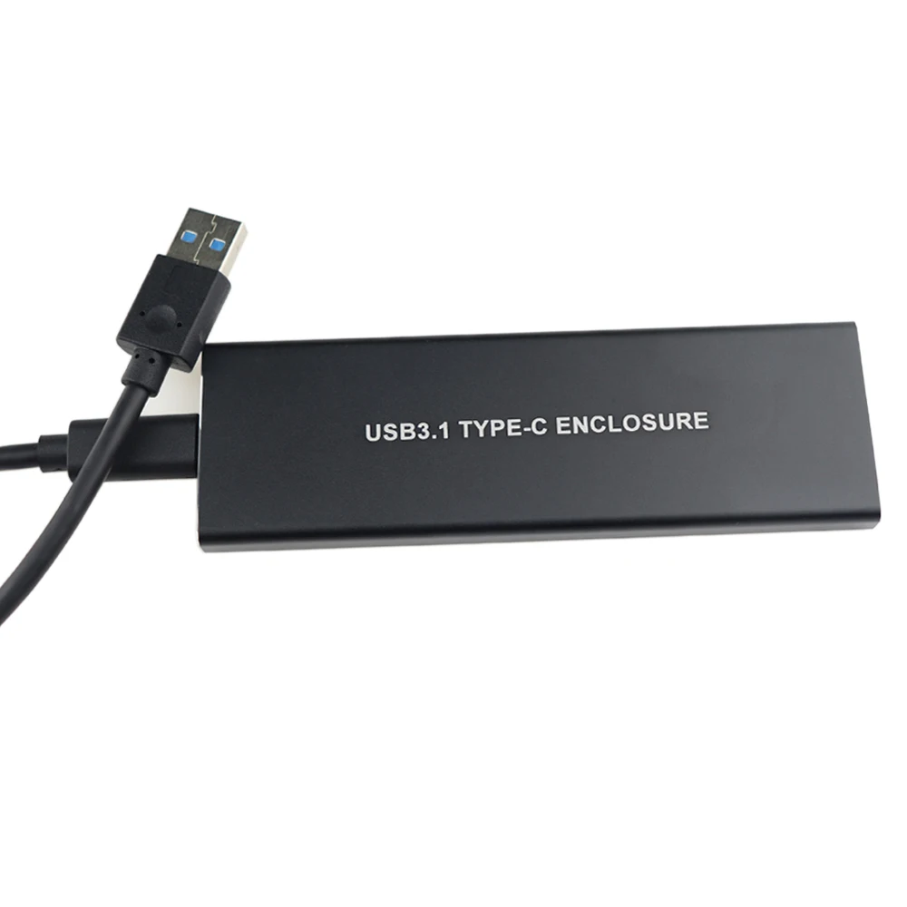 NVMe PCle M.2 SSD корпус USB 3,1 Gen2 type C 10 Гбит/с NGFF M ключ чехол для внешнего жесткого диска для 2230-2280 твердотельного накопителя