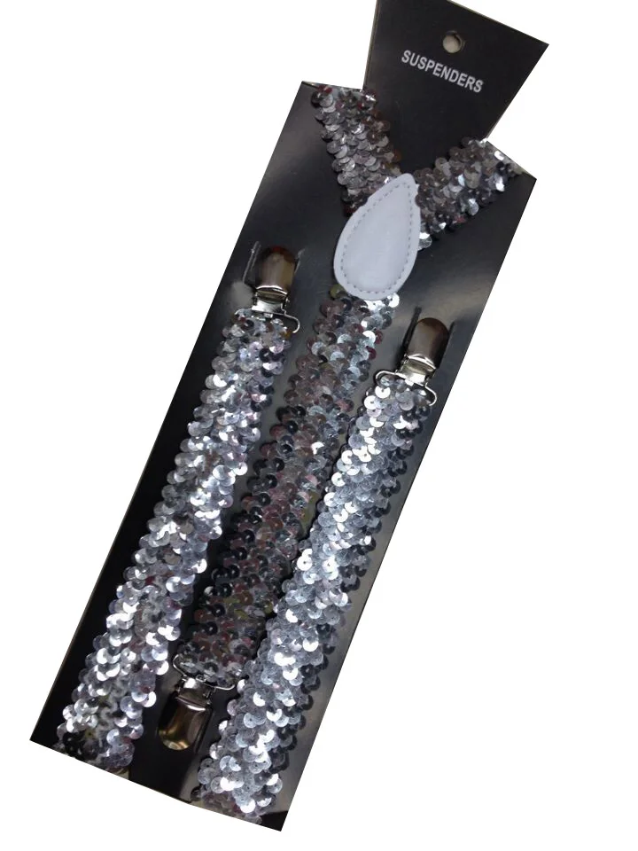 Женские подтяжки с блестящими блестками регулируемые вечерние y образной