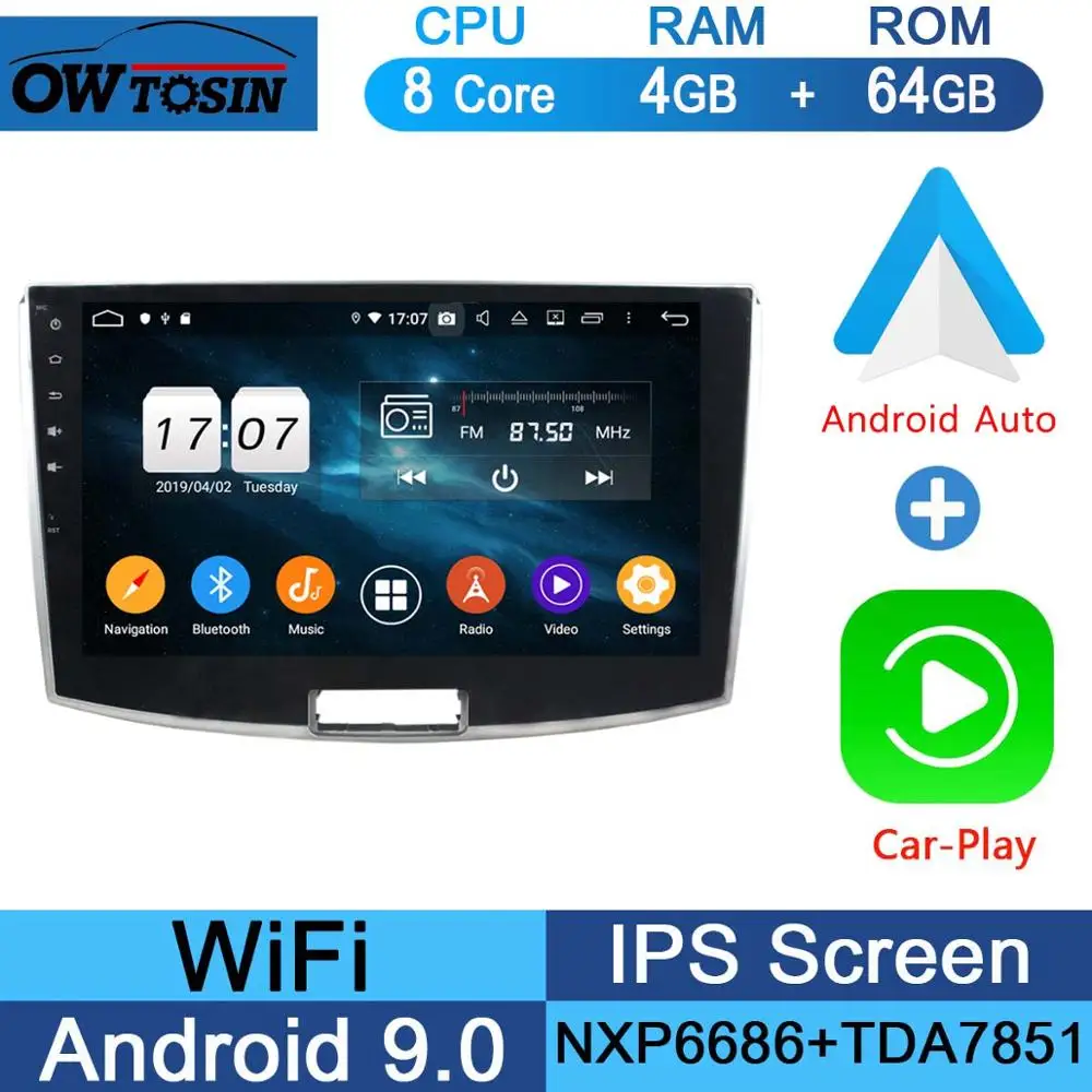 64G CarPlay Android Android 9,0 ips Восьмиядерный Автомобильный DVD радио плеер 4 Гб ram+ 64 Гб rom gps Navi для VW Magotan Passat B6 B7 CC 2012- CarPlay - Цвет: 64G CarPlay Android