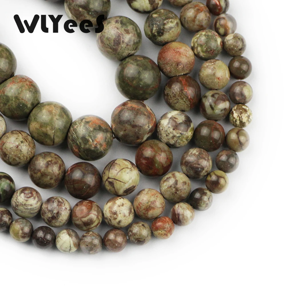 WLYeeS 3A натуральный камень Океанский 6 8 10 12 мм шарики россыпью оптовая продажа для