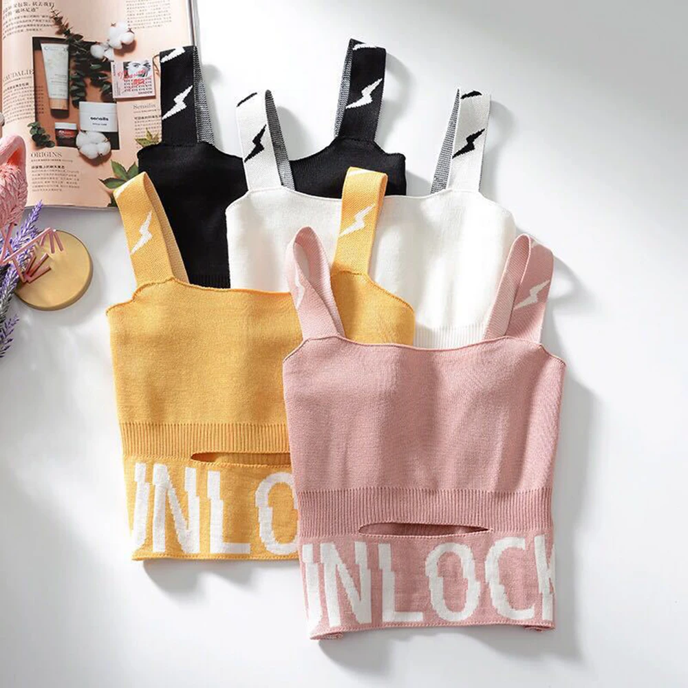 Тонкий Kinit жилет на бретельках женские топы летние корейские сексуальные