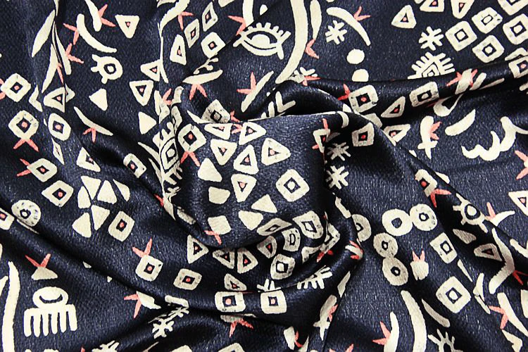 100% шелк сломанный цветок Жемчуг атласная ткань для платья дизайнерская | Дом и