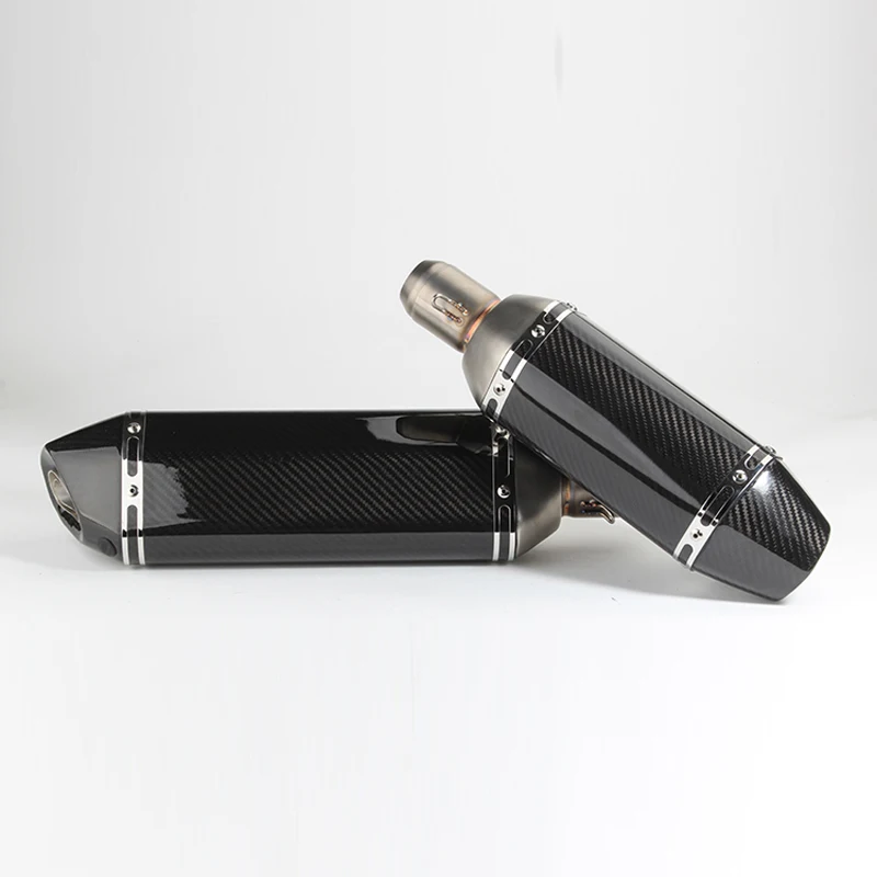 Универсальная мотоциклетная выхлопная труба из углеродного волокна ID:51 мм