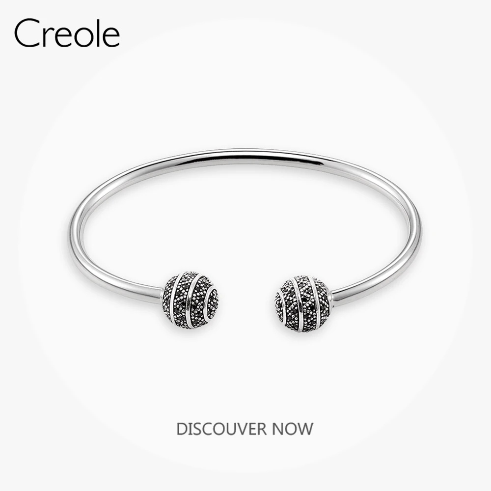

Bangle Bracelet Zig Zag,2019 Summer Brand New 925 Sterling Silver Unisex Spherical Terminals Gift For Women Men