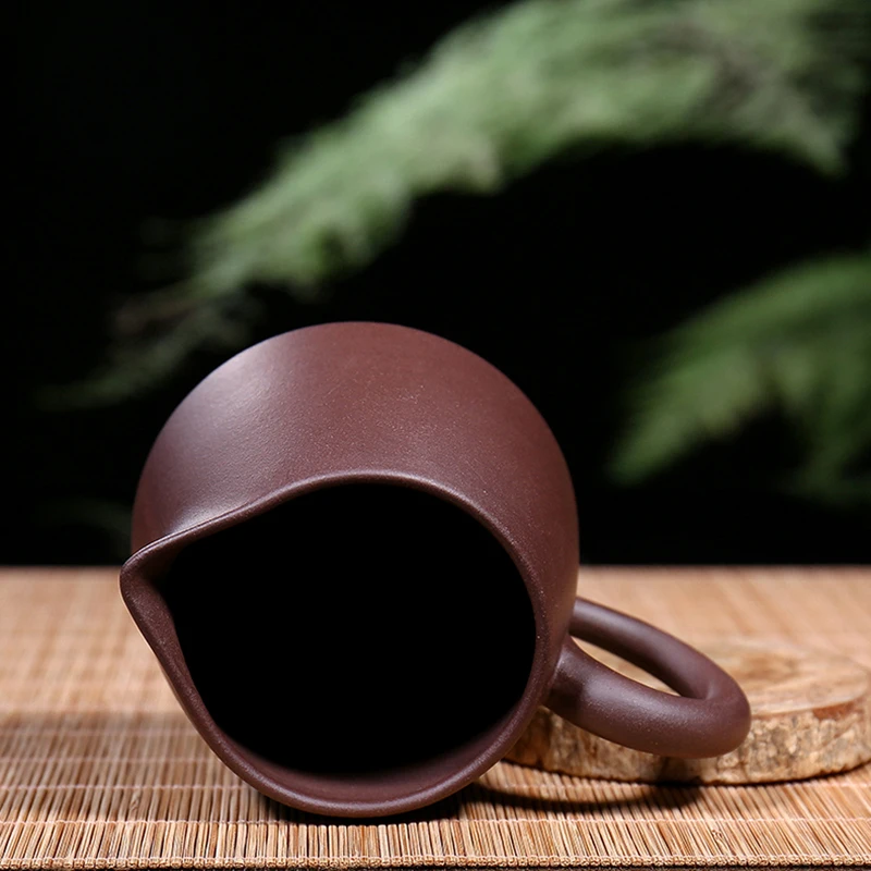 

130/190cc Yixing Purple Clay Fair Cup Vintage Teaware Natural Raw Ore Zisha Public Cups Cha Hai Tieguanyin Puer Mugs Sent Friend