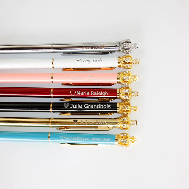 Ручка шариковая металлическая с лазером цвет в ассортименте 1 шт|Шариковые ручки|