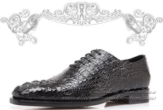 Men oxfords shoes,Crocodile skin,low 