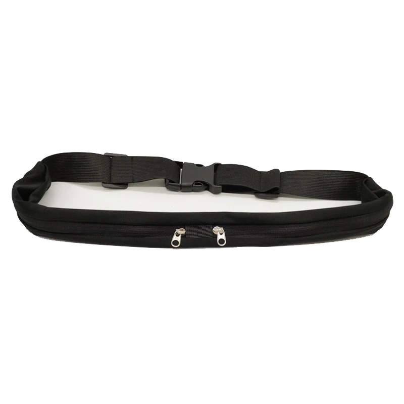 Black Sports pocket Двойной карманный ремень для бега мини поясная сумка для женщин и мужчин Удобная поясная сумка для путешествий многофункциональная водонепроницаемая сумка для телефона T8 - Цвет: Black Sports pocket