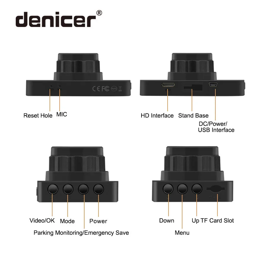 Автомобильный цифровой видеорегистратор HDMI Dashcam Full HD 1920*1080P DVRs Автомобильная