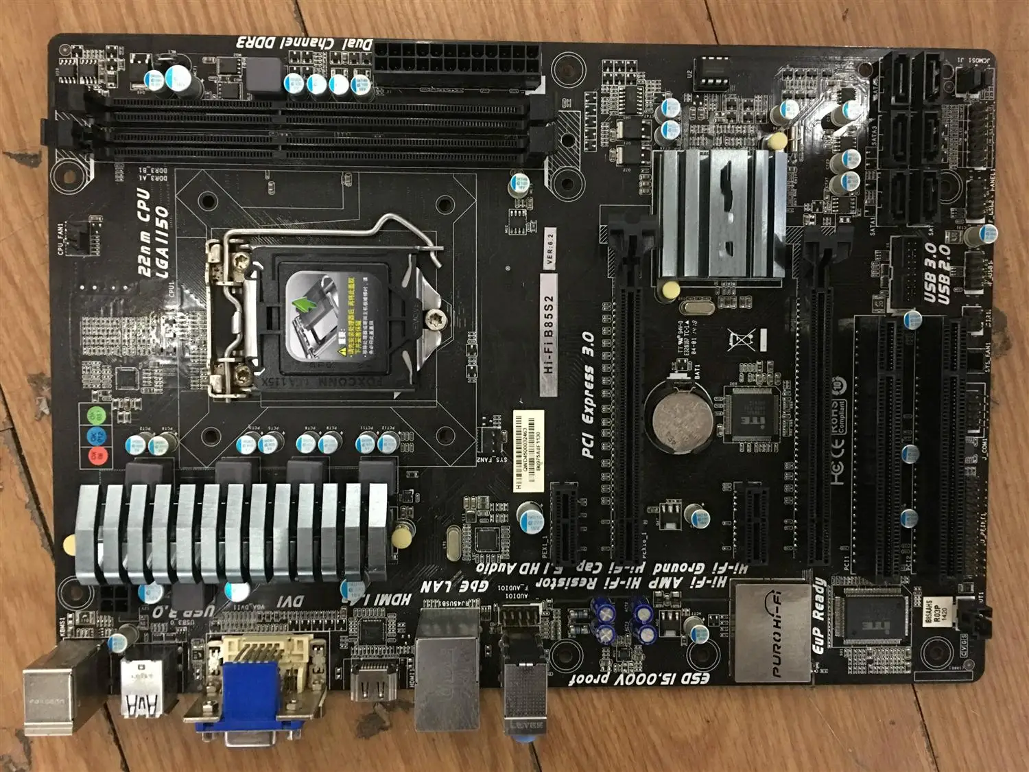 Б/у оригинальная материнская плата для Biostar Hi Fi B85S2 LGA 1150 DDR3 настольного компьютера