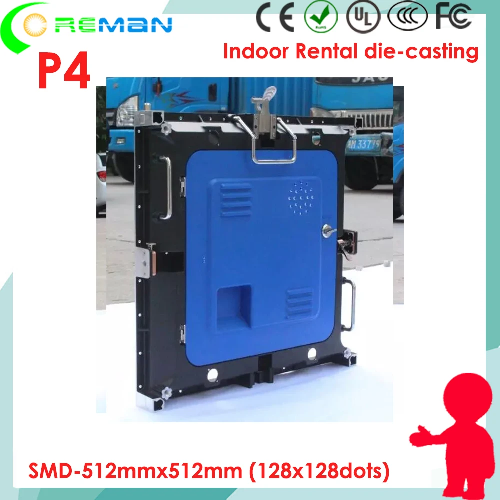 Дешевые Литые алюминиевые шкафы Aliexpress RU 512x512 мм для полноцветных помещений p4