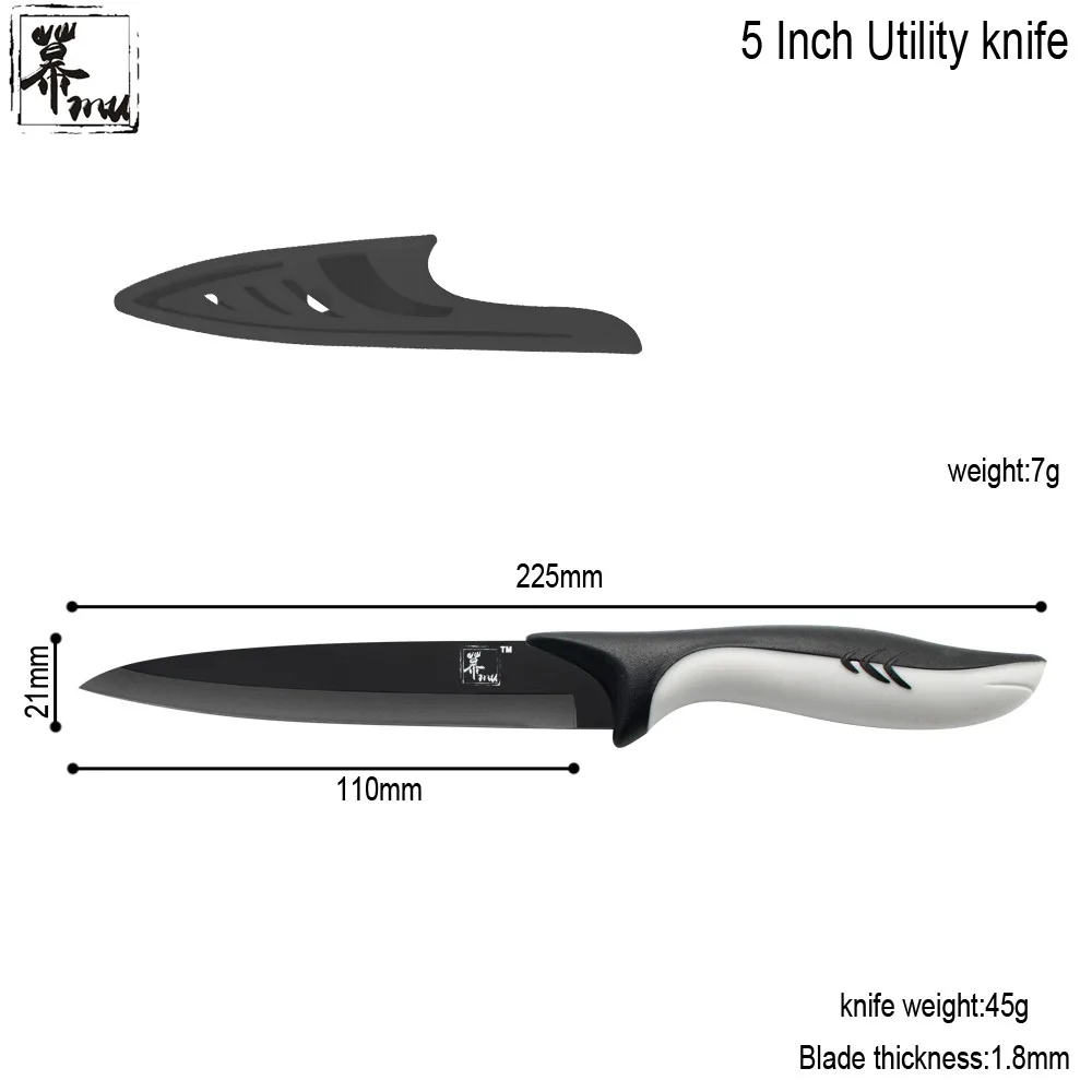 Высокая Класс Нержавеющая сталь Кухня ножи 3 5 &quot5&quot 8 &quotПластик ручка острые