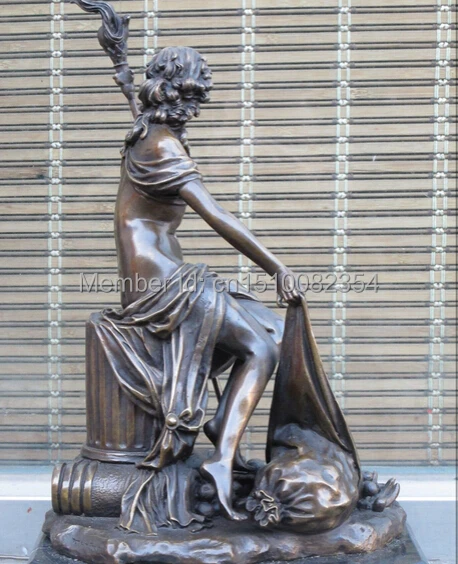 13 &quotЗападная греческая Художественная Скульптура бронзовая скульптура деметр