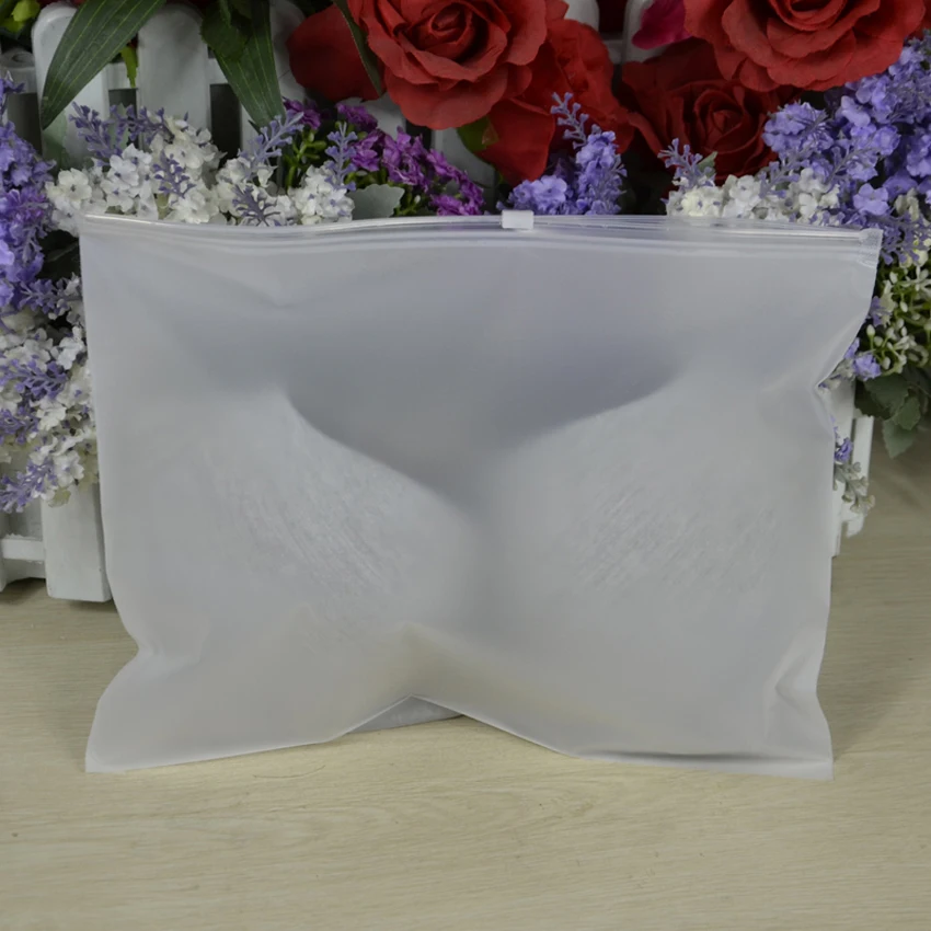 50pcs/lot -14x14/16x16/18x18/20/22cm Zipper Lock Frosted Cpe Plastic Matte Garment Packaging Bags For Underwear Socks Shirt | Дом и сад