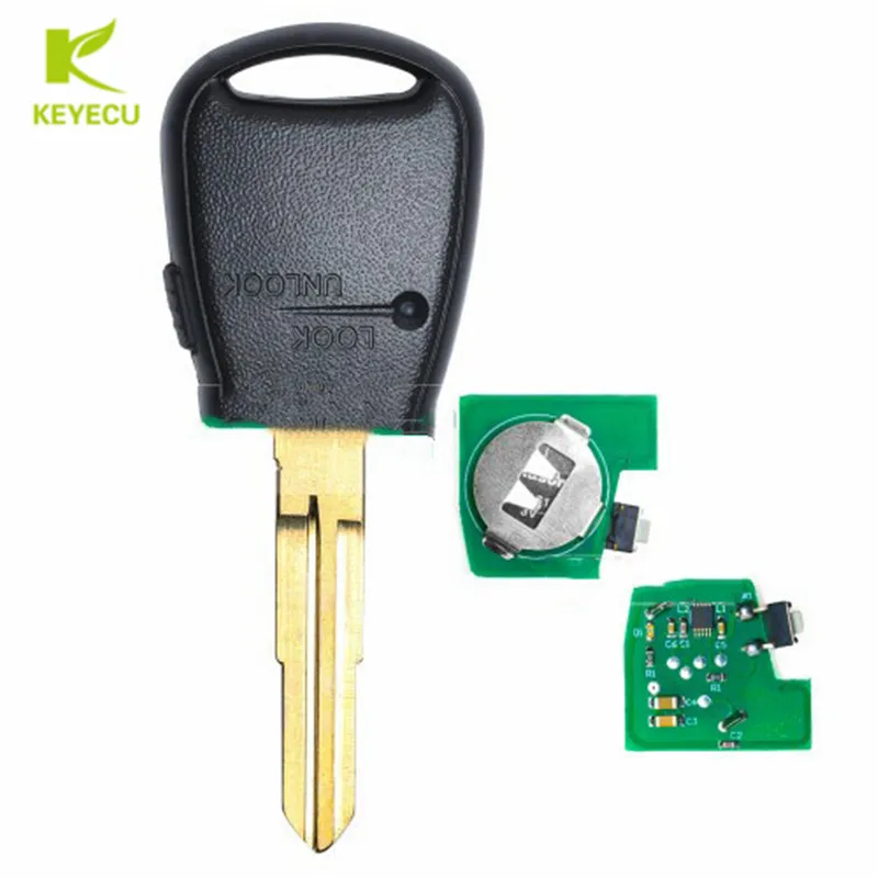 KEYECU-llave de coche remota de repuesto, mando lateral, 1 botón, 433MHz, ID46, para Kia Rio, Picanto, Soul, Venga, Ceed, etc.