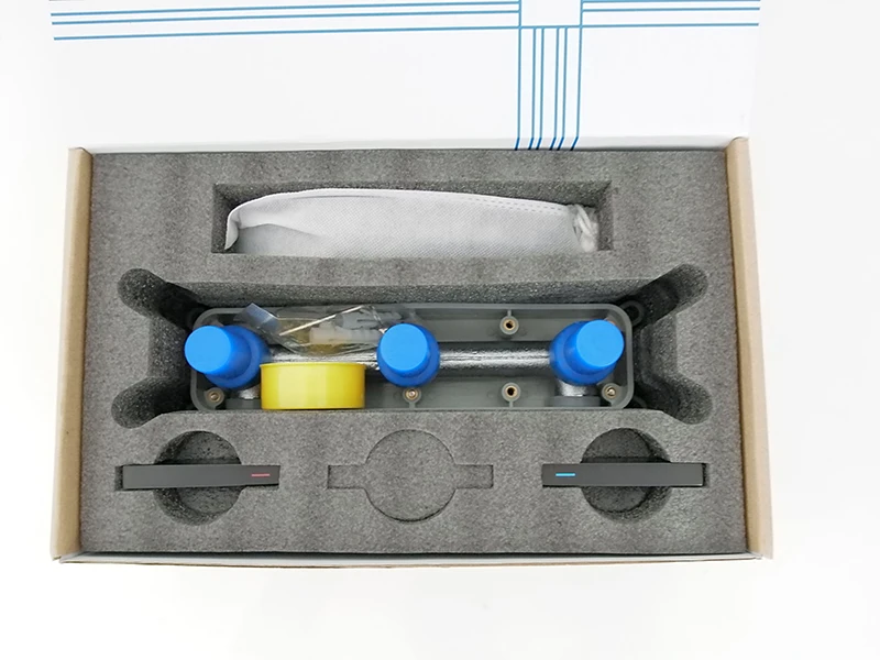 Настенные со встроенным ящиком смесители для раковины черные краны для раковины для ванной комнаты хромированный смеситель кран латунные двойные ручки кран квадратный