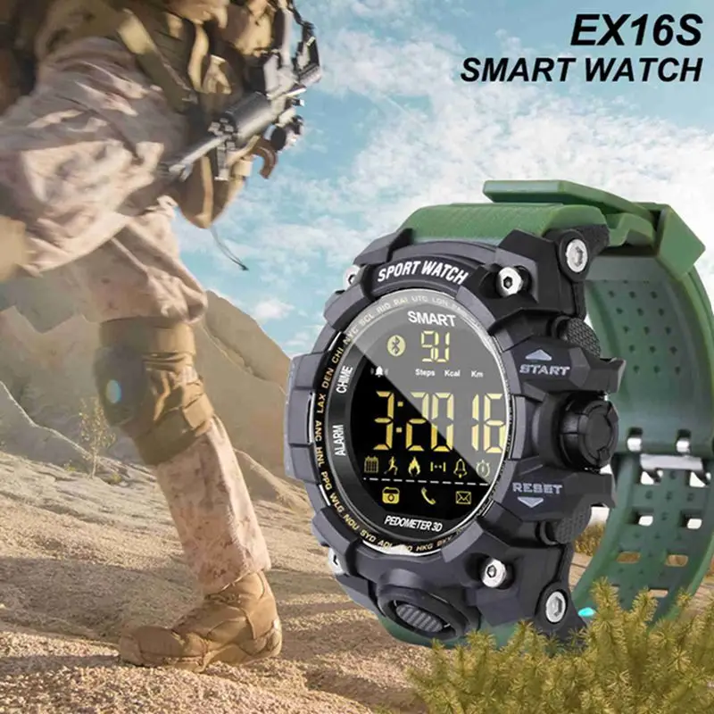 Мужские водонепроницаемые спортивные Смарт часы EX16S 50 м Bluetooth V4.0