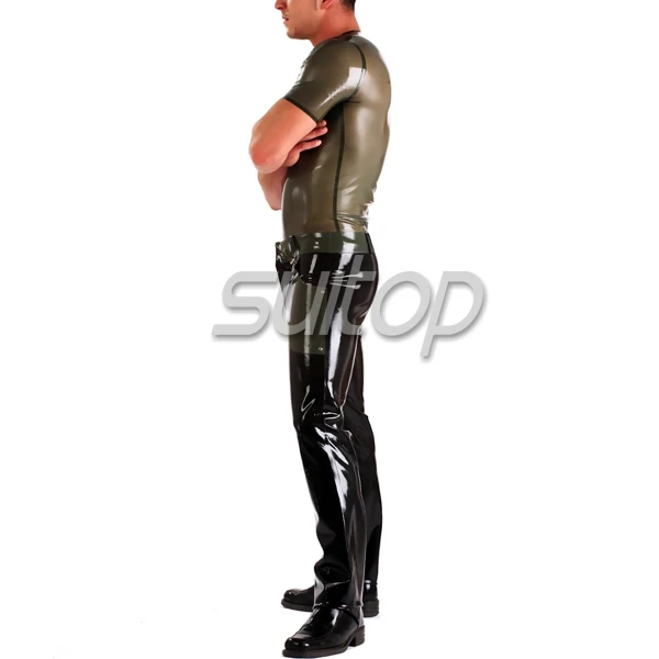 Мужские армейские резиновые брюки из латекса|trousers men|rubber trousersmens combats |