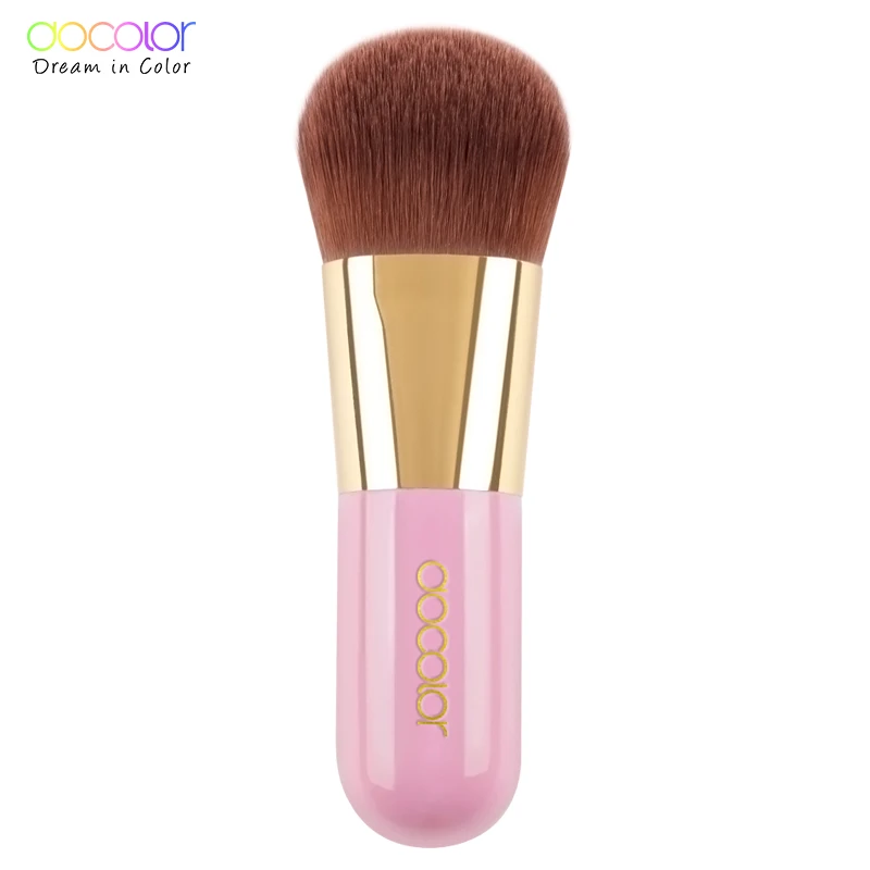 Лучшая кисть для тонального крема розовая и зеленая Кисть макияжа с коробкой