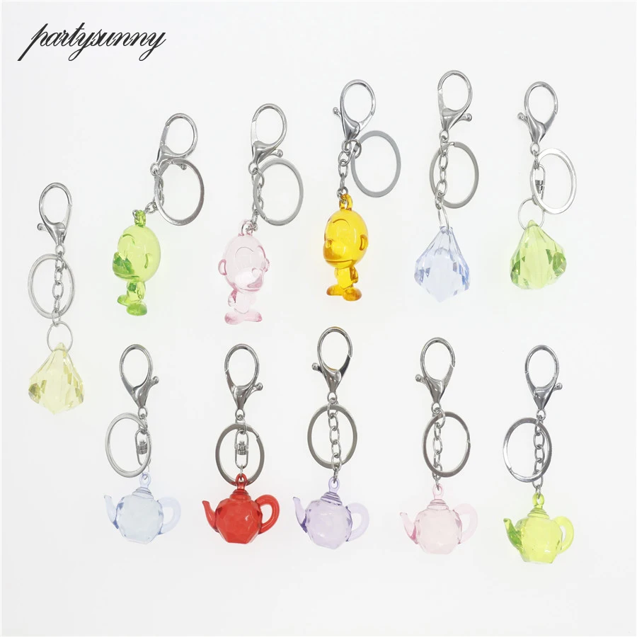 Обезьяна кукла брелки для женщин модные ювелирные изделия чайник брелок