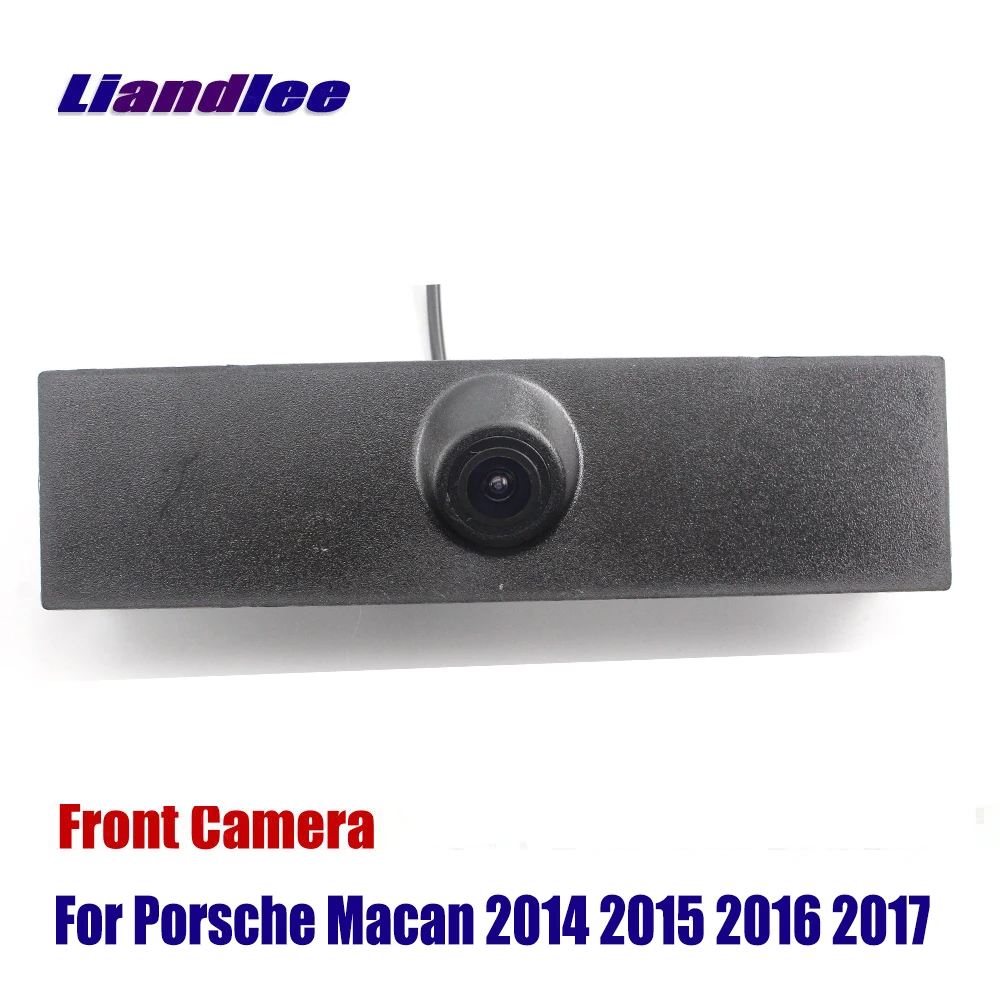

Liandlee AUTO Front View Camera Logo Embedded For Porsche Macan 2014 2015 2016 2017 ( Not Reverse Rear Parking CAM )