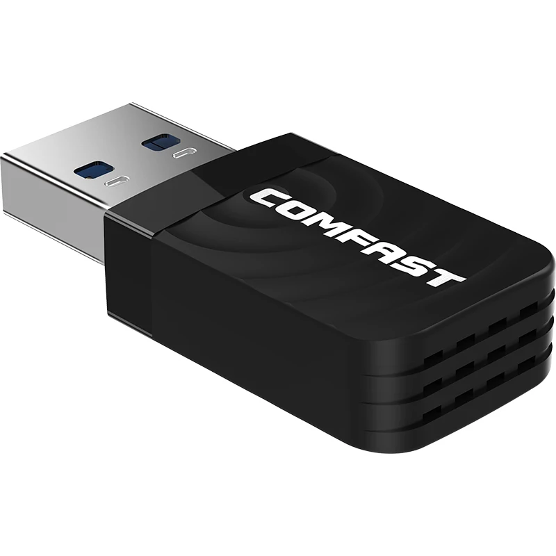 Мини USB Wifi адаптер 10 шт. 650 ~ 1300 Мбит/с двухдиапазонный 2 4 ГГц антенна для сетевой