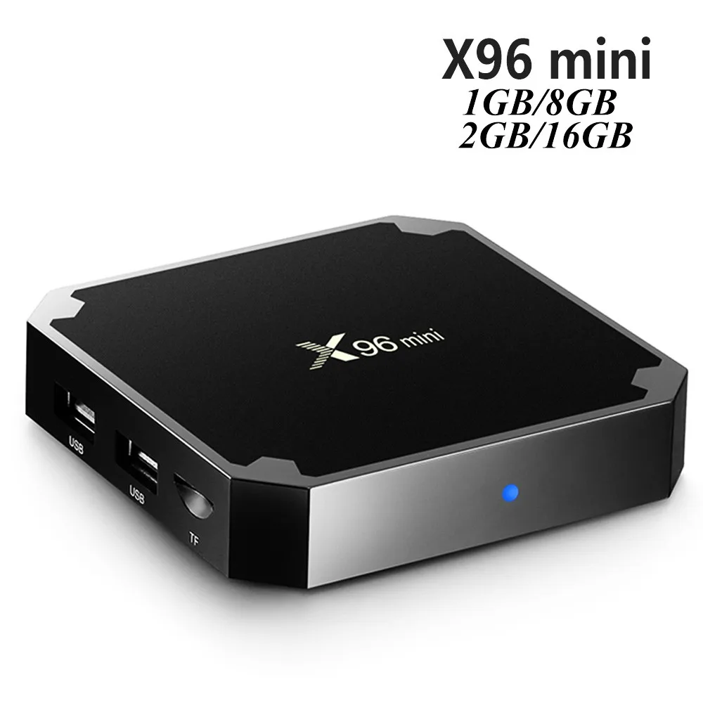 OLOEY X96 mini 10 шт./лот Android 7 1 Smart TV BOX X96mini 2 Гб 16 четырехъядерный процессор Amlogic S905W WiFi