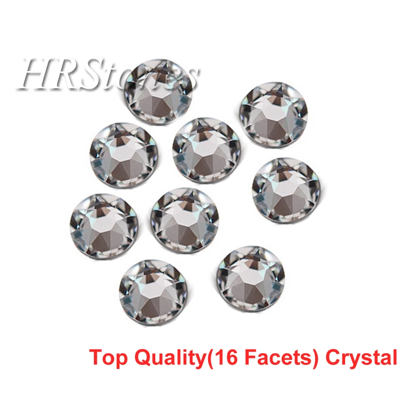 Высшее отличное качество супер блестящие SS16 SS20 SS30 прозрачные стразы с
