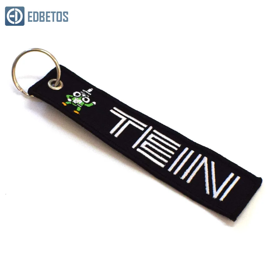 black tein Jdm Гоночный брелок EDBETOS дрейф Jdm Осака брелок Jdm Kanjo-производительность двигателя брелки как Fck ключевые метки - Название цвета: black tein