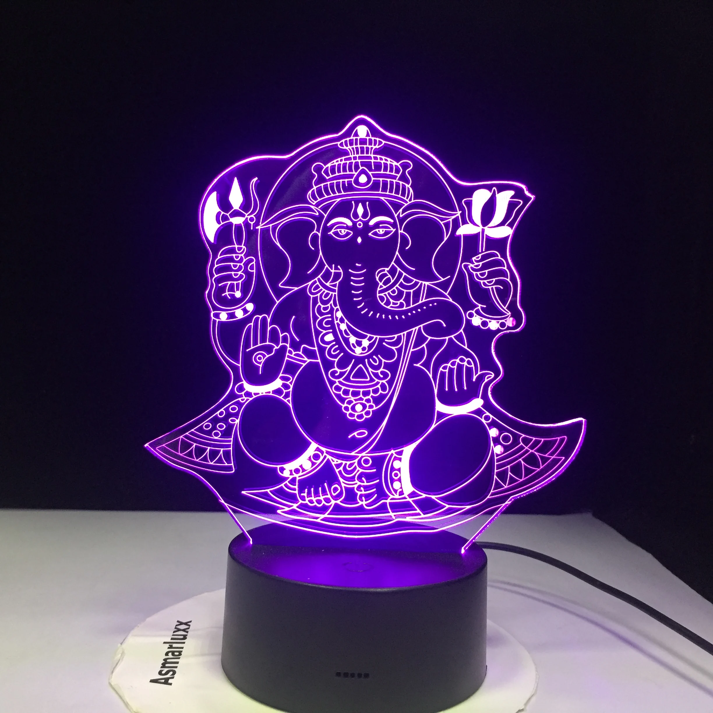 Ночник-светильник с изображением Будды 7 цветов | Освещение