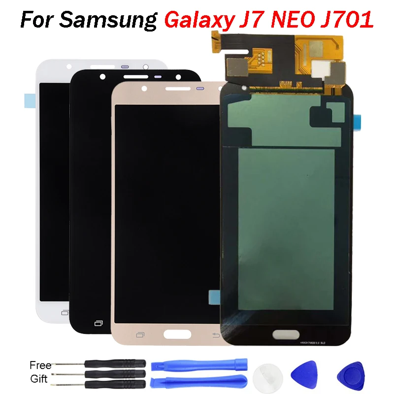 OLED для Samsung Galaxy J7 Neo J701 J701F J701M ЖК дисплей сенсорный экран дигитайзер сборка