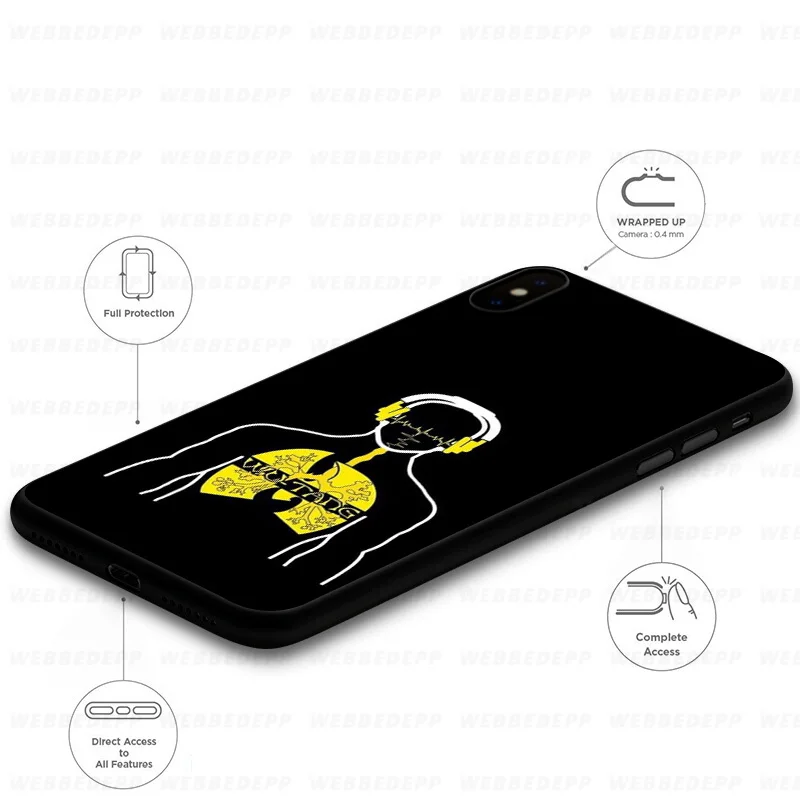 Мягкий силиконовый чехол WEBBEDEPP Wu Tang Clan для iPhone 11 Pro Xr Xs Max X или 10 8 7 6 6S Plus 5 |